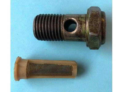 Болт пустотелый М14 с фильтр-сеткой (штуцер топливный) H HOWO (ХОВО) 90003962612 фото 1 Тольятти