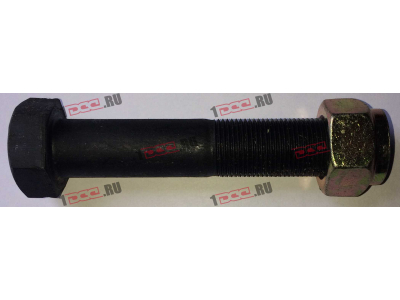 Болт M20х100 крепления нижней тяги с гайкой H2/H3 HOWO (ХОВО) Q151B20100TF2 фото 1 Тольятти
